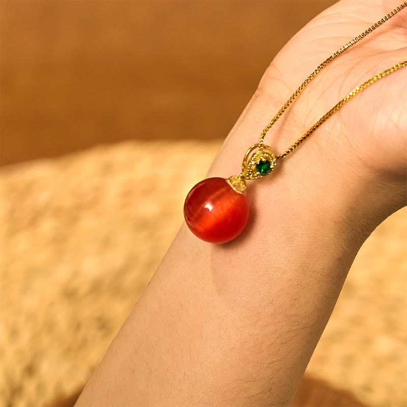 Collier œil de chat de confiance | Pendentif de protection spirituelle