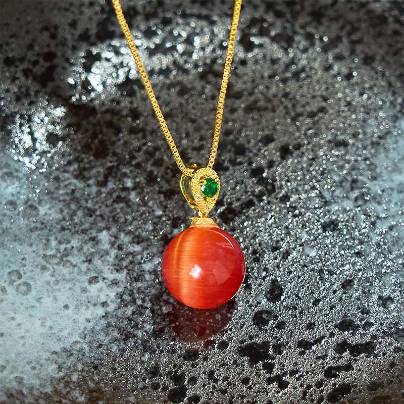 Collier œil de chat de confiance | Pendentif de protection spirituelle