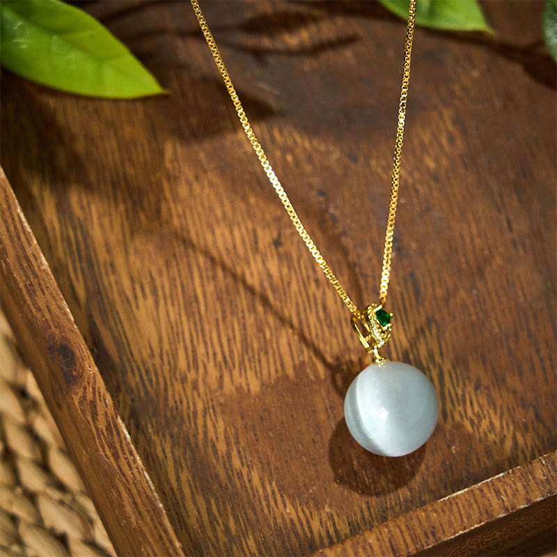 Collier œil de chat de confiance | Pendentif de protection spirituelle