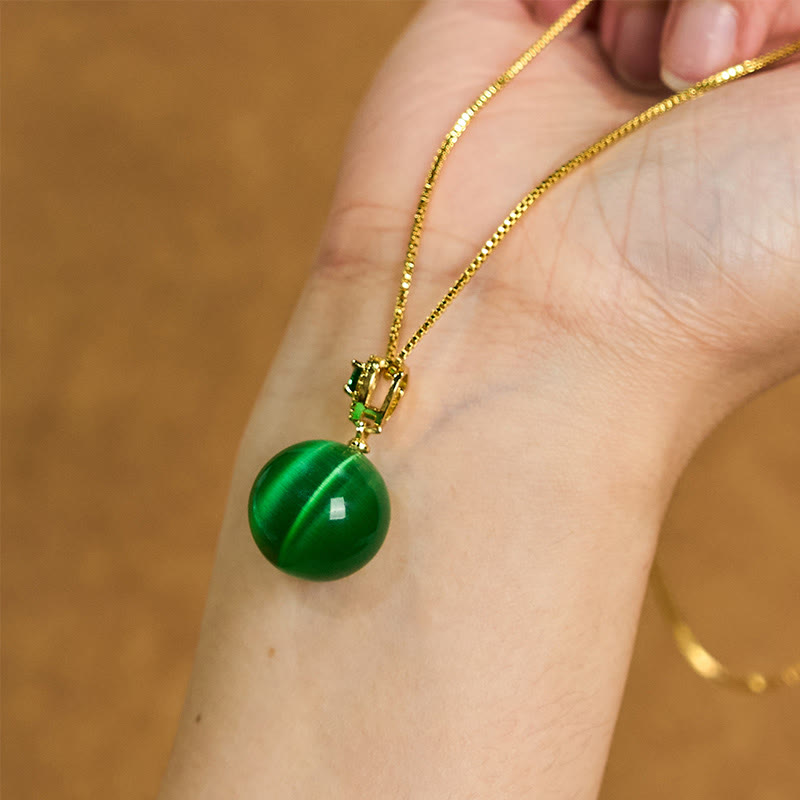 Collier œil de chat de confiance | Pendentif de protection spirituelle