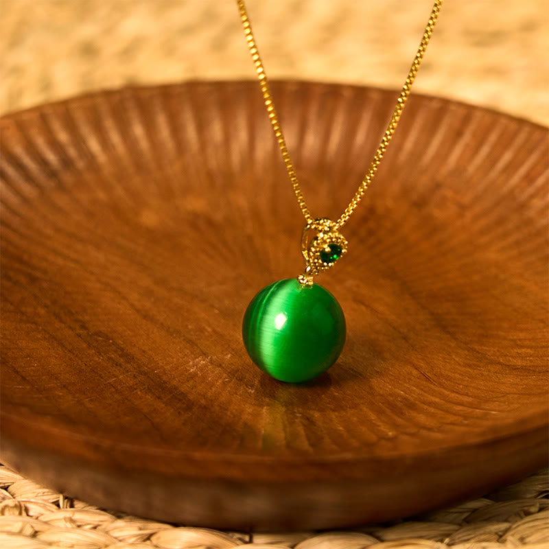 Collier œil de chat de confiance | Pendentif de protection spirituelle