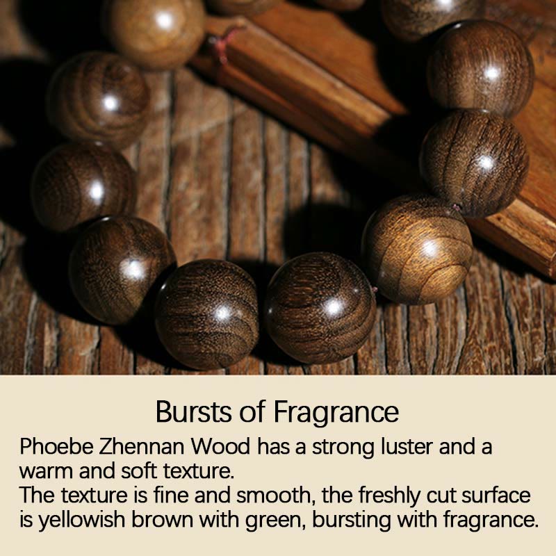 Rare Phoebe Zhennan Wood Spiritual Bracelet 15-25mm Beads