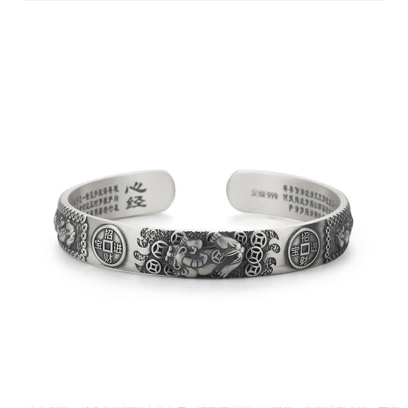 Adjustable Feng Shui Pixiu Bracelet for Luck & Protection