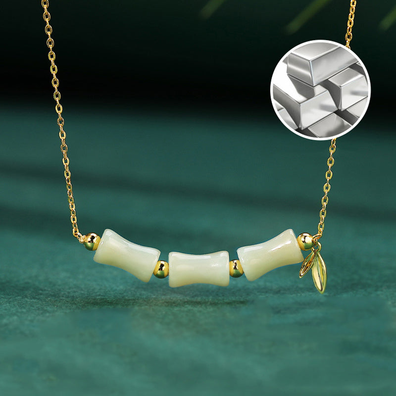 Unisex Hetian Jade Fu Character Prosperity Bracelet 18cm