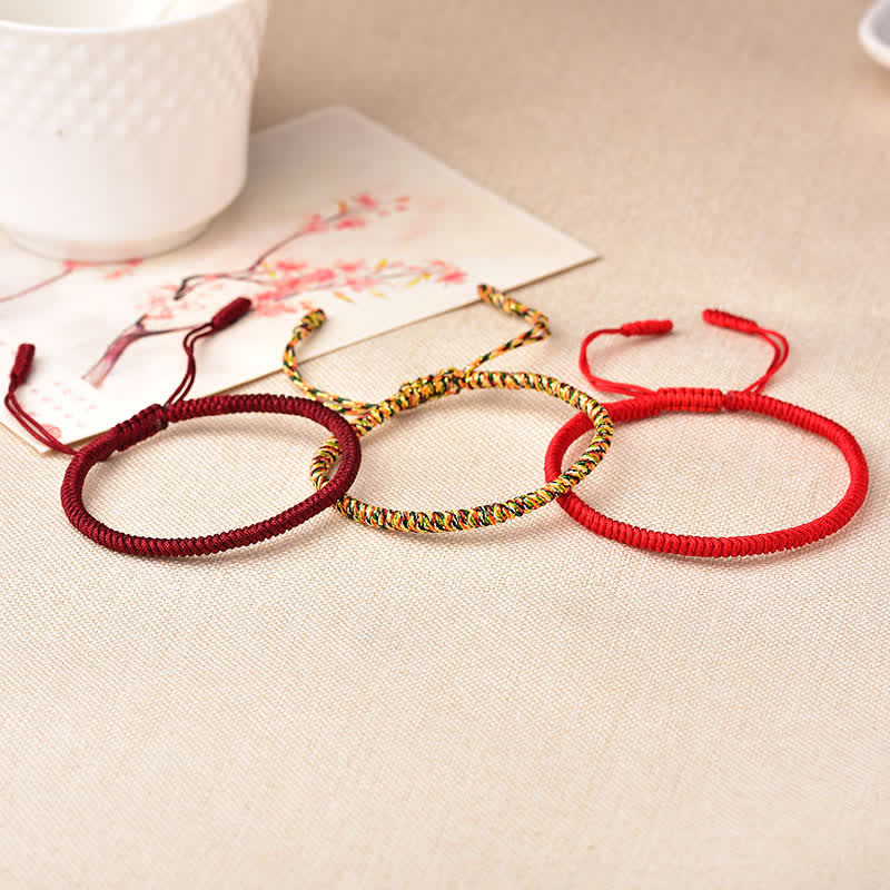 Tibetan Red String Bracelet 20-28cm | Spiritual Protection