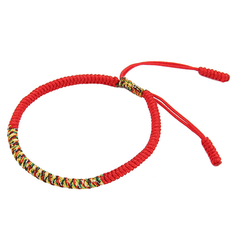 Multicolor Tibetan King Kong Knot Red String Bracelet