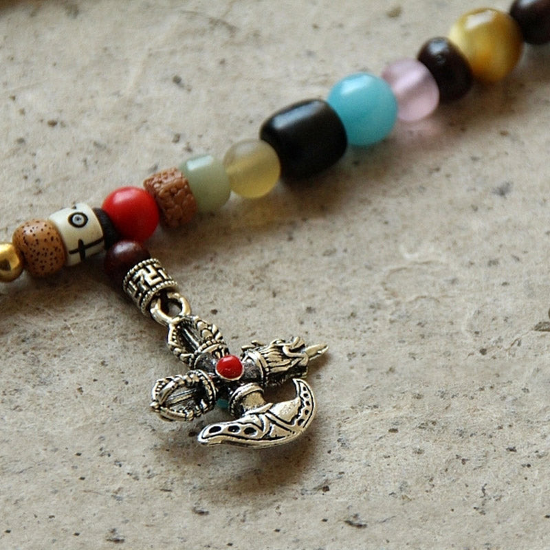 108 Beads Bodhi Seed & Bagua Harmony Bracelet for Balance