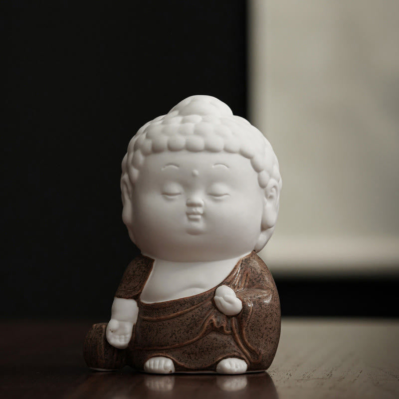Brûle-encens Bouddha en céramique | Assis, debout et allongé 7 cm