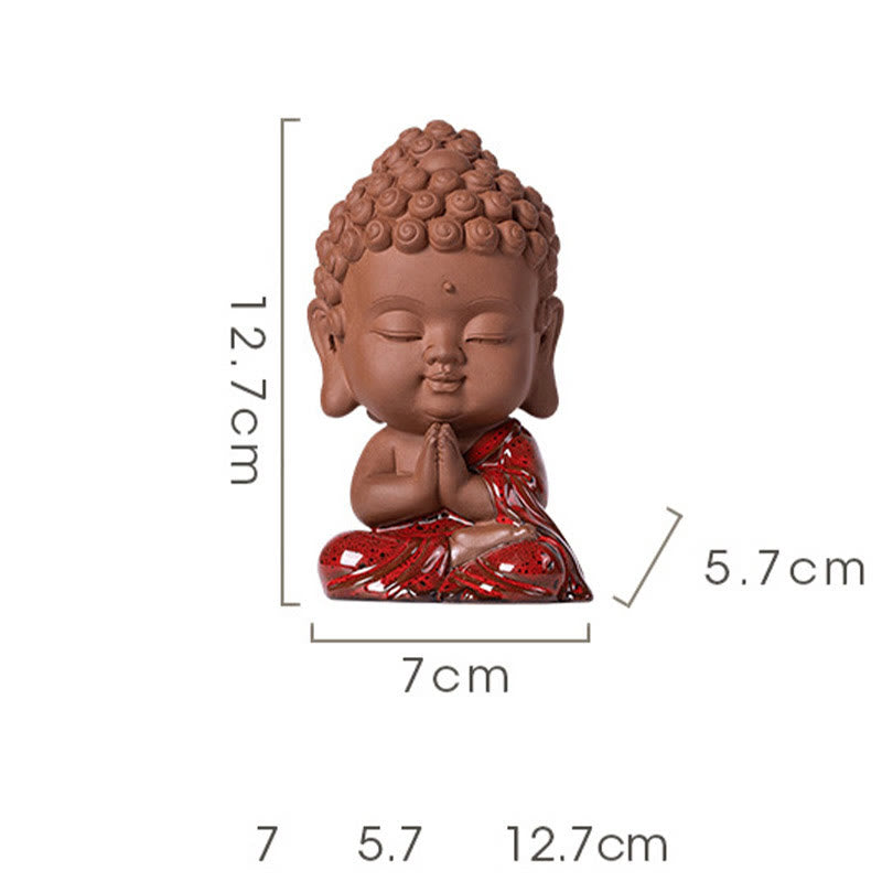 Ensemble de statues de Bouddha en céramique | Mini Gautama et Bodhisattvas