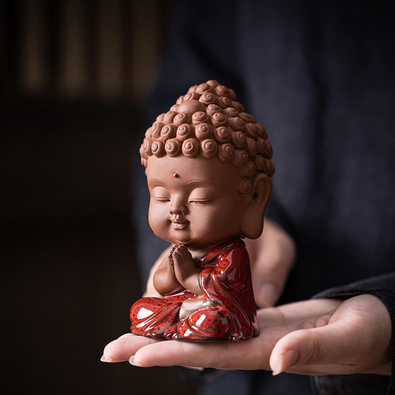 Ensemble de statues de Bouddha en céramique | Mini Gautama et Bodhisattvas