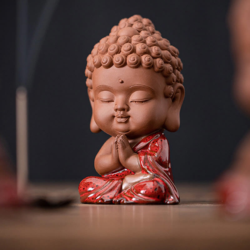 Ensemble de statues de Bouddha en céramique | Mini Gautama et Bodhisattvas