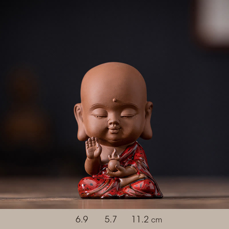 Ensemble de statues de Bouddha en céramique | Mini Gautama et Bodhisattvas