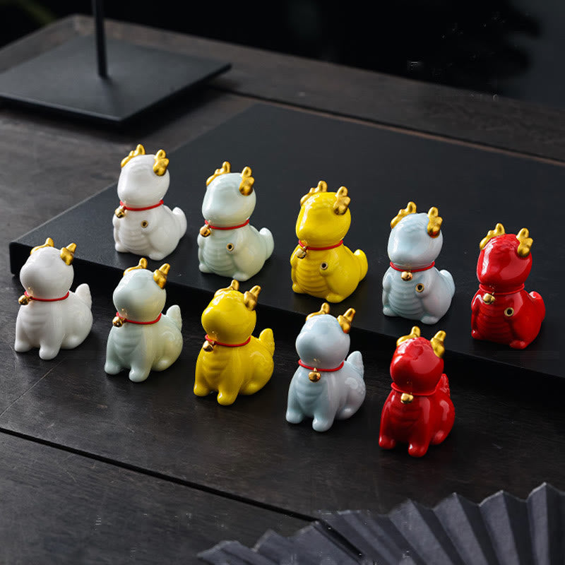 Brûleur d'encens en céramique Dragon Bell pour la méditation et l'équilibre