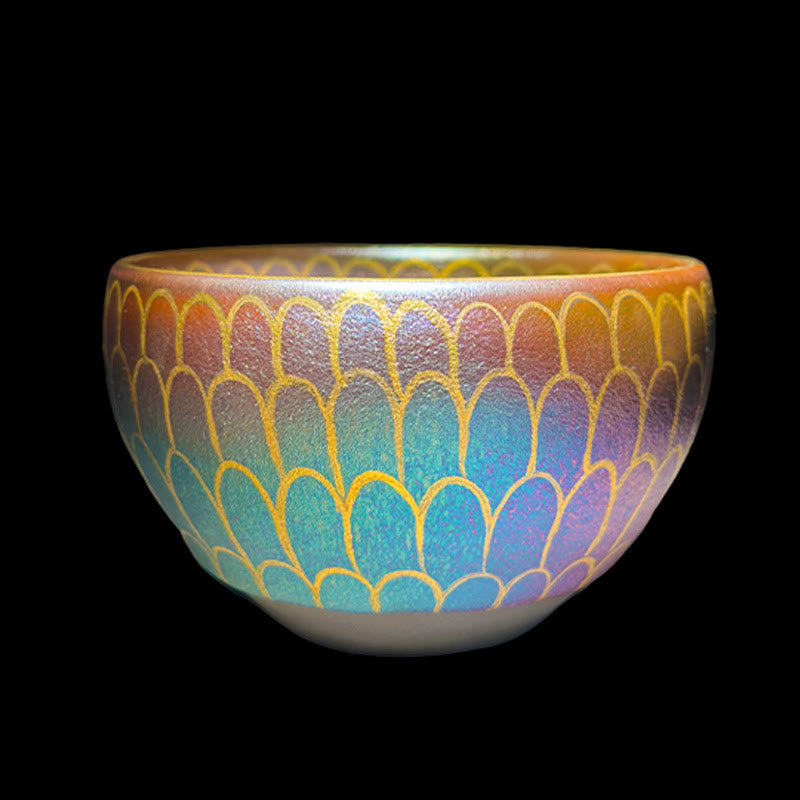 Tasse à thé en céramique Jianzhan Fleur de Lotus 150 ml Décor Zen