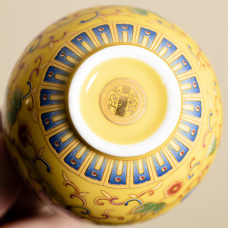 Tasse à thé en céramique en forme de fleur de lotus 80 ml pour la méditation