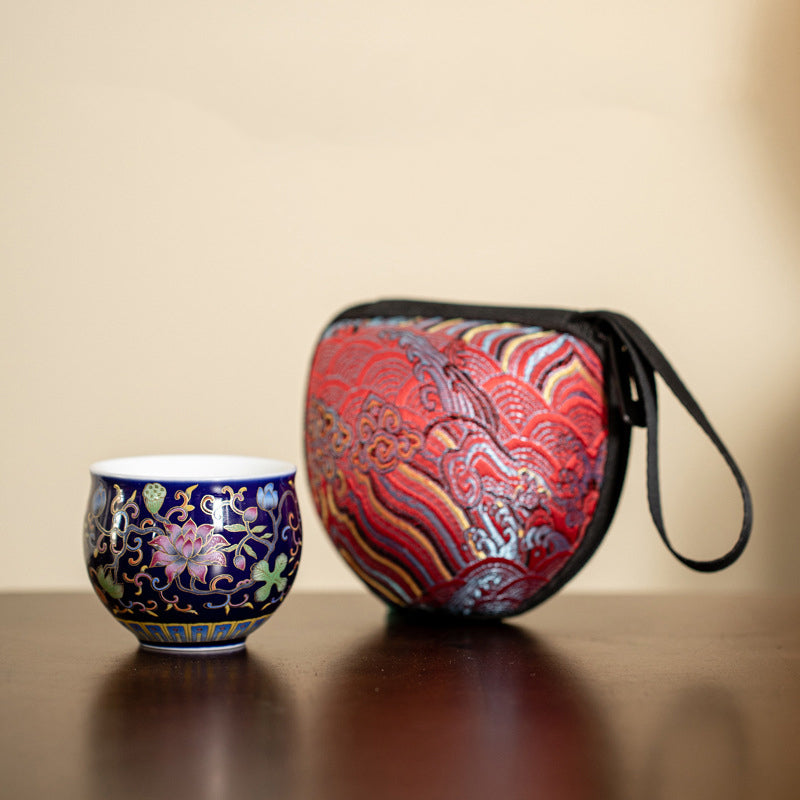 Tasse à thé en céramique en forme de fleur de lotus 80 ml pour la méditation