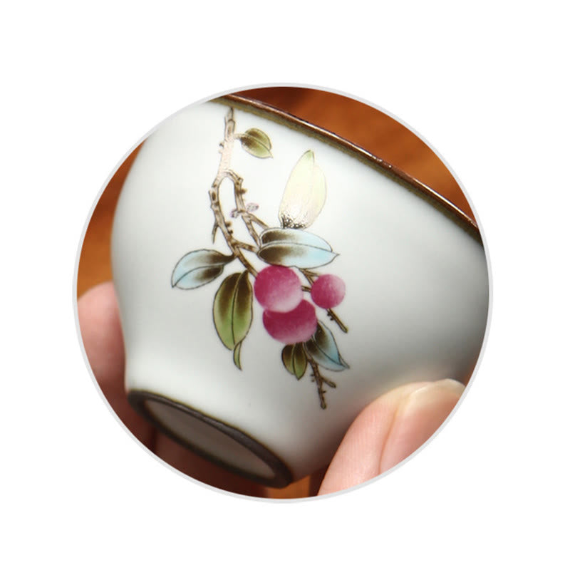 Tasse à thé zen en céramique 130 ml | Motifs de paysages naturels