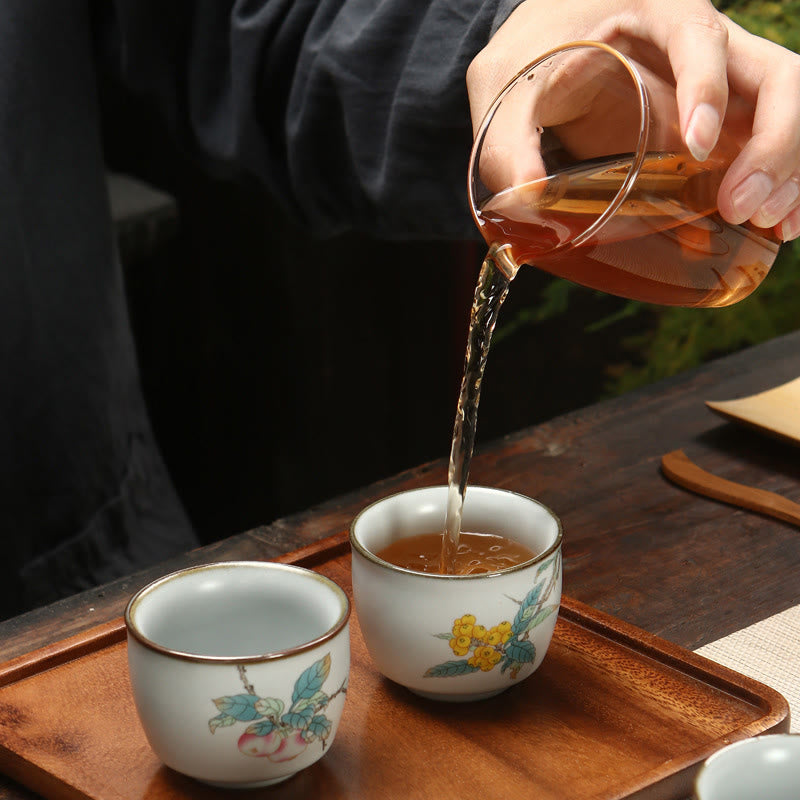 Tasse à thé zen en céramique 130 ml | Motifs de paysages naturels