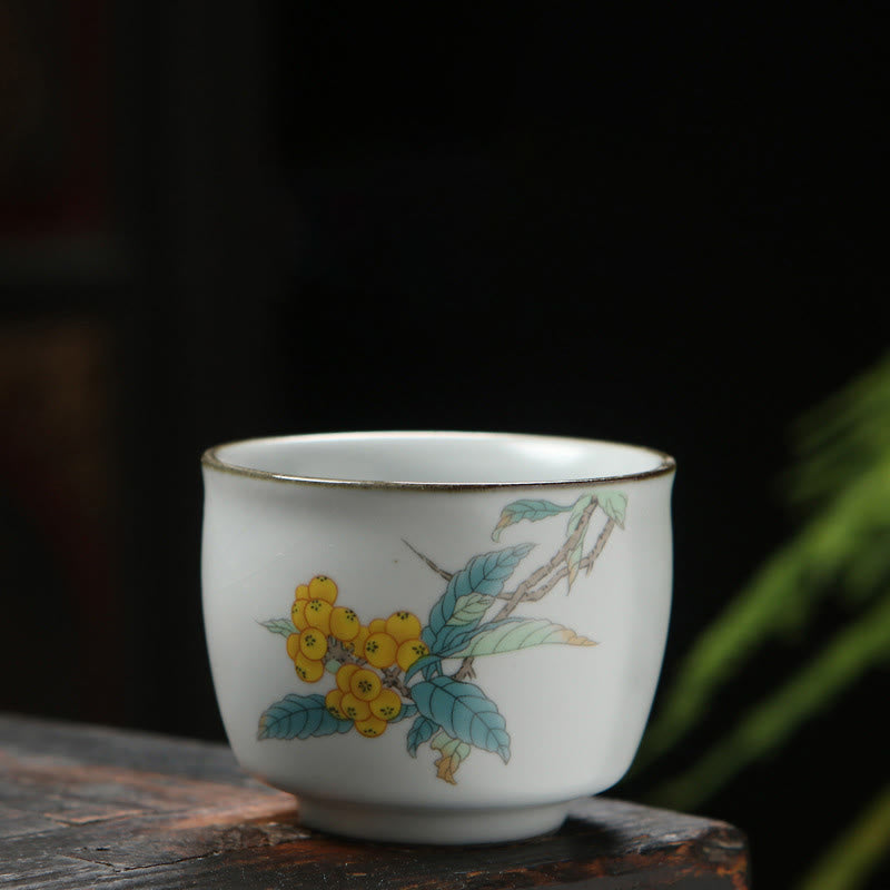 Tasse à thé zen en céramique 130 ml | Motifs de paysages naturels