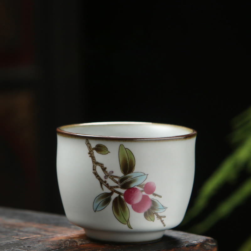 Tasse à thé zen en céramique 130 ml | Motifs de paysages naturels