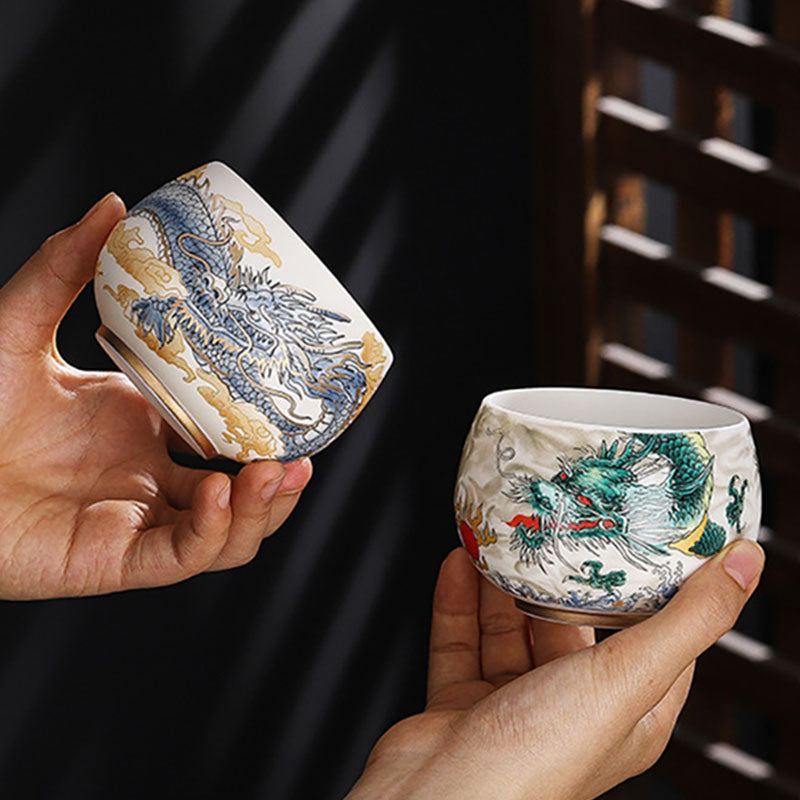 Tasse à thé zen en céramique 185 ml pour la cérémonie du thé Kung Fu en pleine conscience