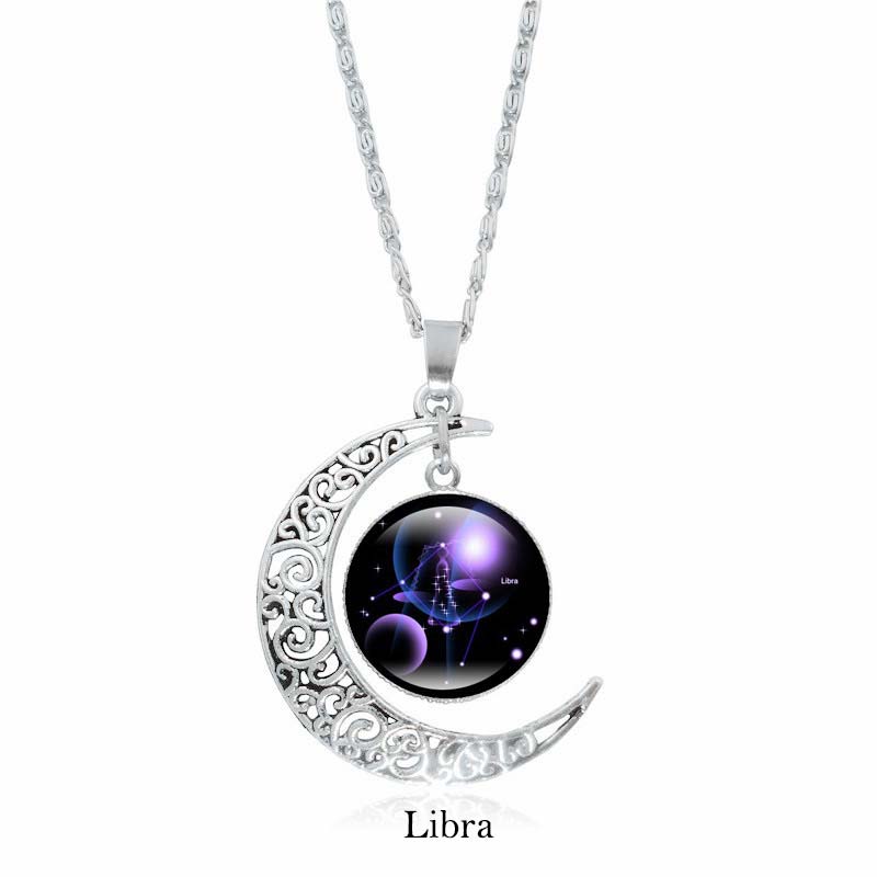 Copper Zodiac Moon Protection Necklace Chain | Spiritual Pendant