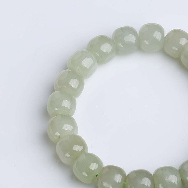 Bracelet porte-bonheur en jade dégradé | Bijoux en jade unisexe