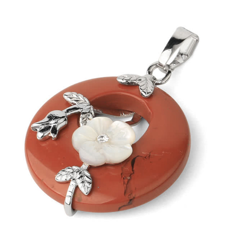 Collier de guérison en aventurine verte et améthyste avec divers cristaux