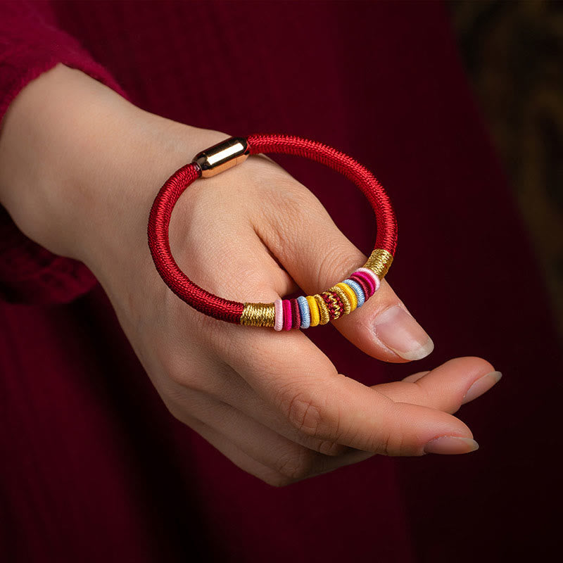 King Kong Knot Red String Protection Bracelet Magnetic Buckle