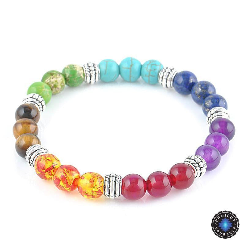 Bracelet de cristaux équilibrant les chakras pour la guérison