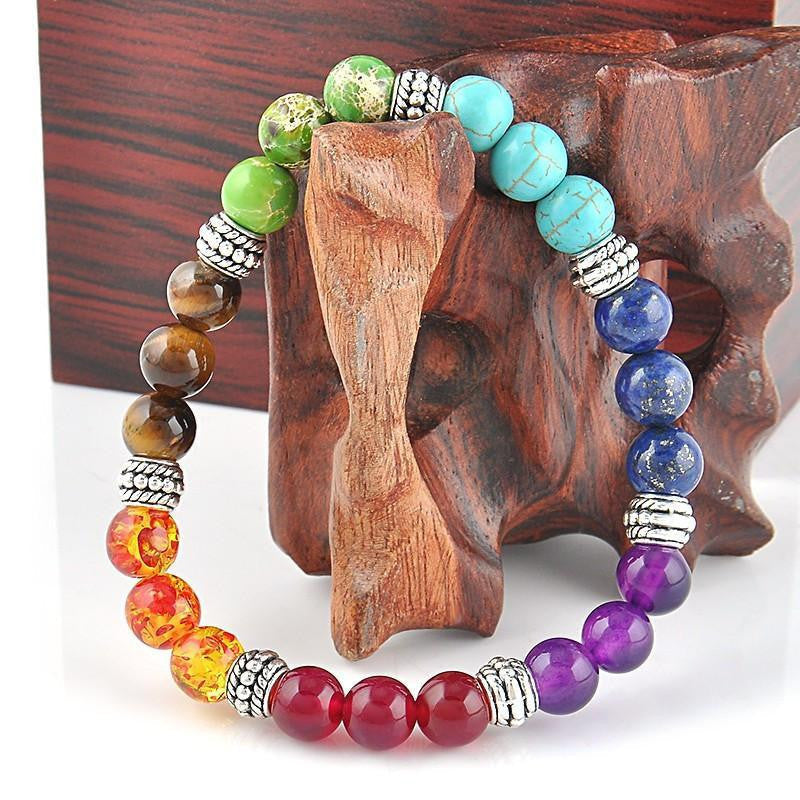 Bracelet de cristaux équilibrant les chakras pour la guérison