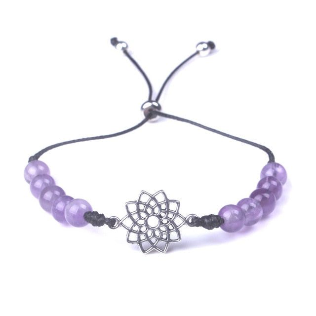 Bracelet en pierre naturelle équilibrant les chakras