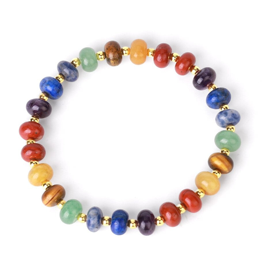 Bracelet en pierre naturelle équilibrant les chakras