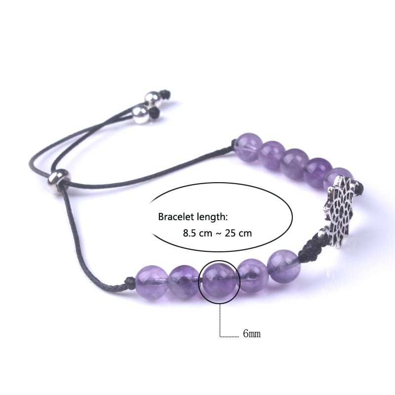 Bracelet en pierre naturelle équilibrant les chakras