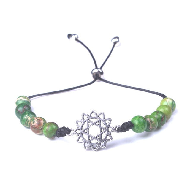 Bracelet en pierre naturelle équilibrant les chakras
