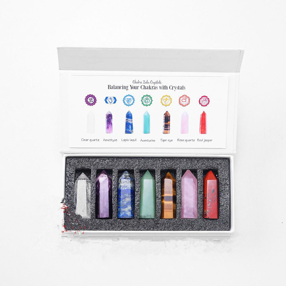 Coffret de 7 pierres naturelles de 4 à 5 cm