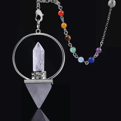 Pendule en cristal de guérison des chakras pour l'équilibre énergétique