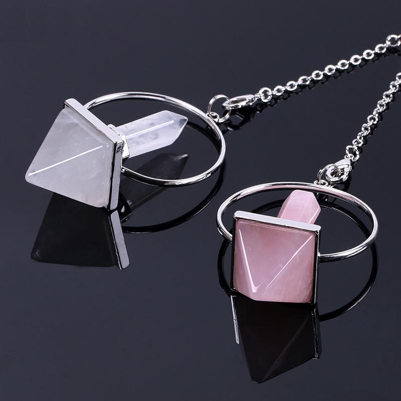 Pendule en cristal de guérison des chakras pour l'équilibre énergétique
