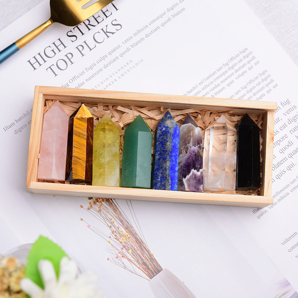 Kit de tour de cristal énergétique de guérison des chakras