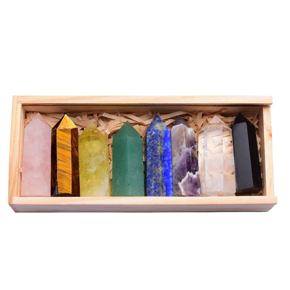 Kit de tour de cristal énergétique de guérison des chakras