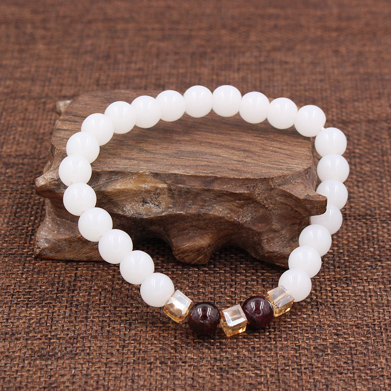 Bracelet en pierre de calcédoine pour le calme et la confiance