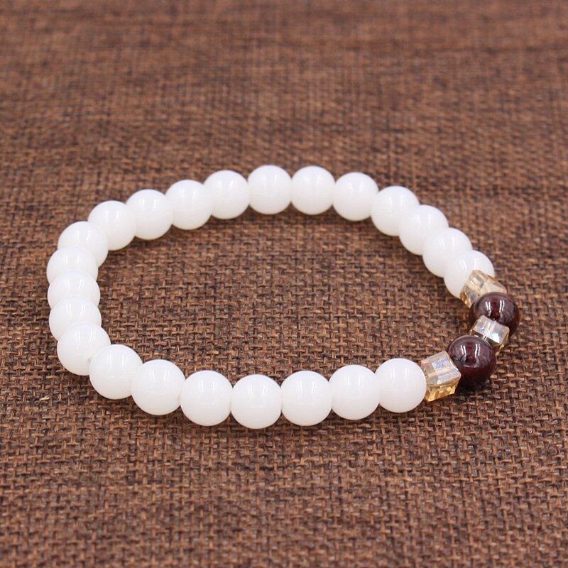 Bracelet en pierre de calcédoine pour le calme et la confiance