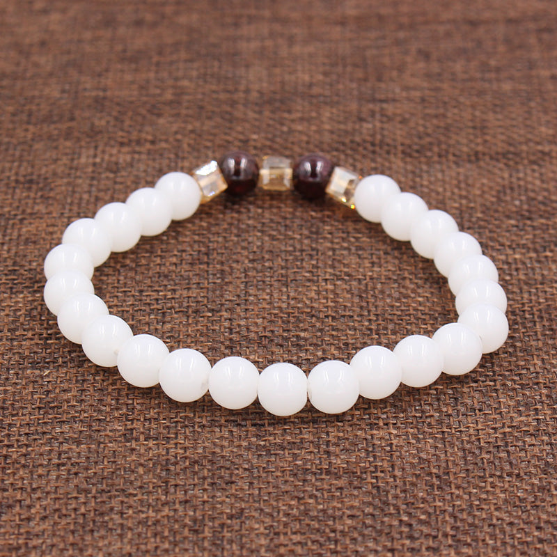 Bracelet en pierre de calcédoine pour le calme et la confiance