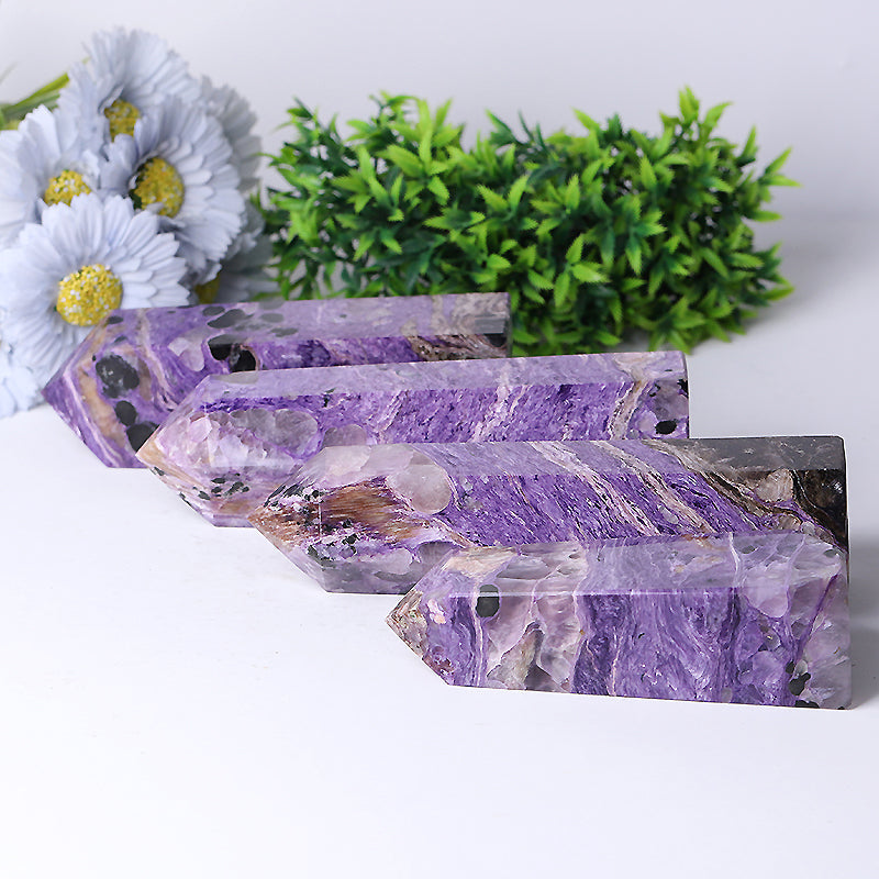 Charoite Crystal Tower 3-8 inch Healing Point