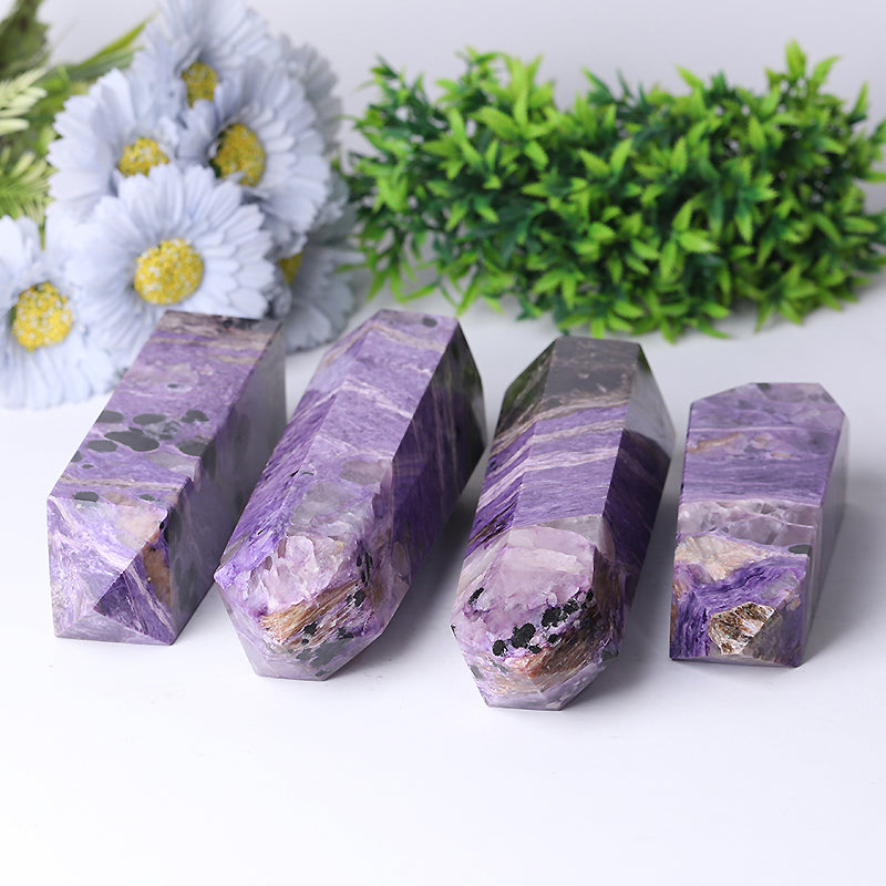 Charoite Crystal Tower 3-8 inch Healing Point