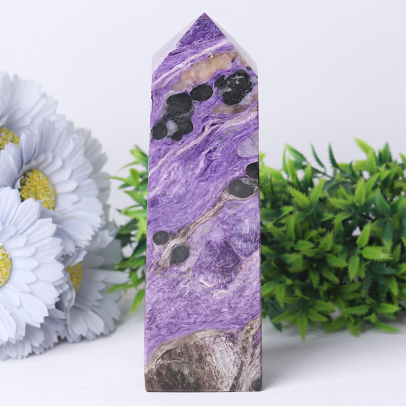 Charoite Crystal Tower 3-8 inch Healing Point