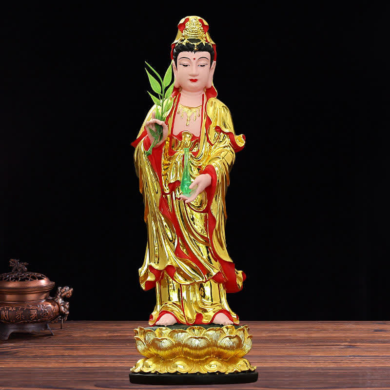 Statue de Bouddha en résine Chenrezig Bodhisattva 30 cm Harmonie