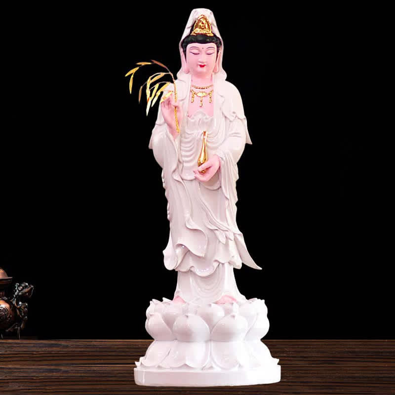 Statue de Bouddha en résine Chenrezig Bodhisattva 30 cm Harmonie
