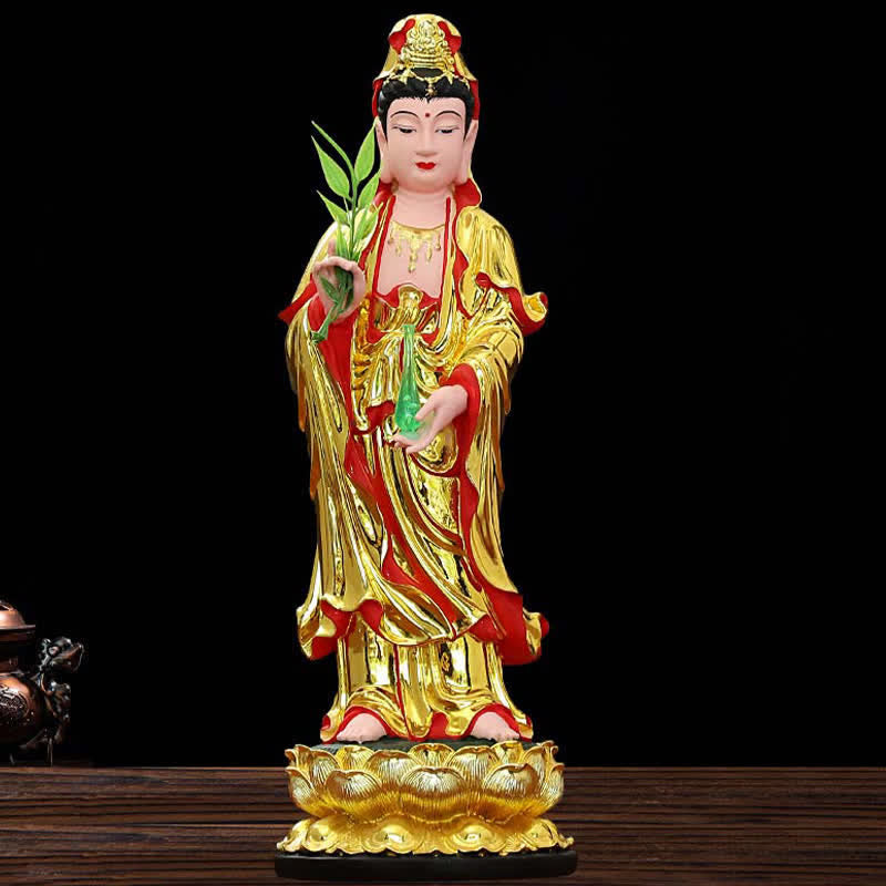 Statue de Bouddha en résine Chenrezig Bodhisattva 30 cm Harmonie