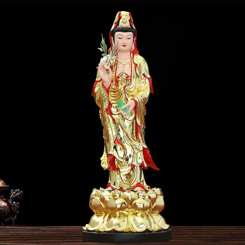 Statue de Bouddha en résine Chenrezig Bodhisattva 30 cm Harmonie